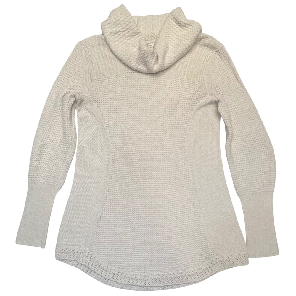 Angel of the North Anthropologie‎ Cream Waffle Knit Cowl Neck Tunic Sweater XL